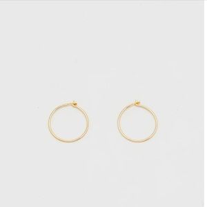 Great condition 14K gold Bagatiba 301 mini hoop earrings
